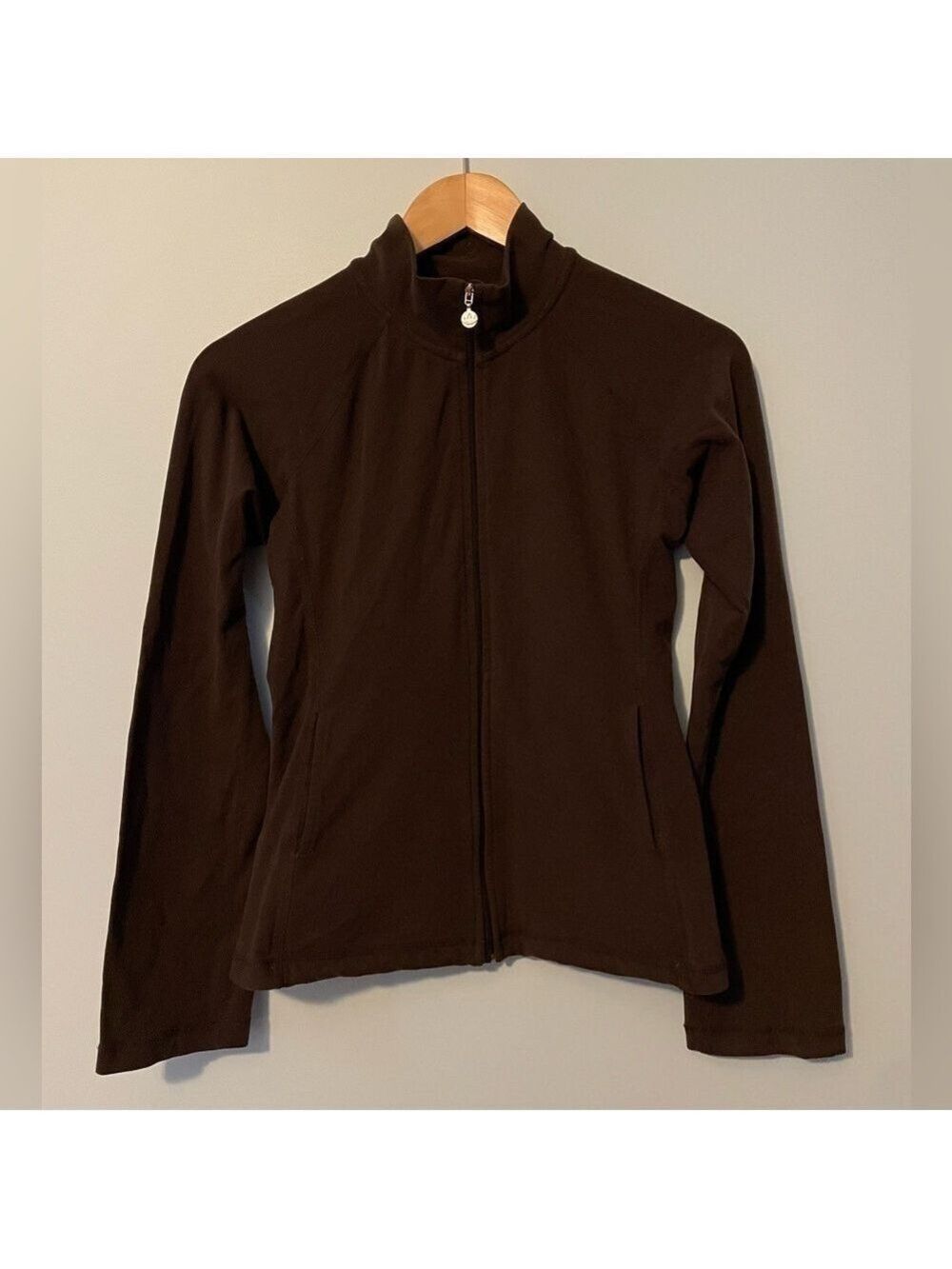 Beyond Yoga Brown Zip Up Sweater